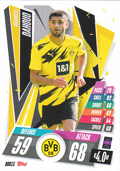 Mahmoud Dahoud Borussia Dortmund 2020/21 Topps Match Attax CL #DOR13